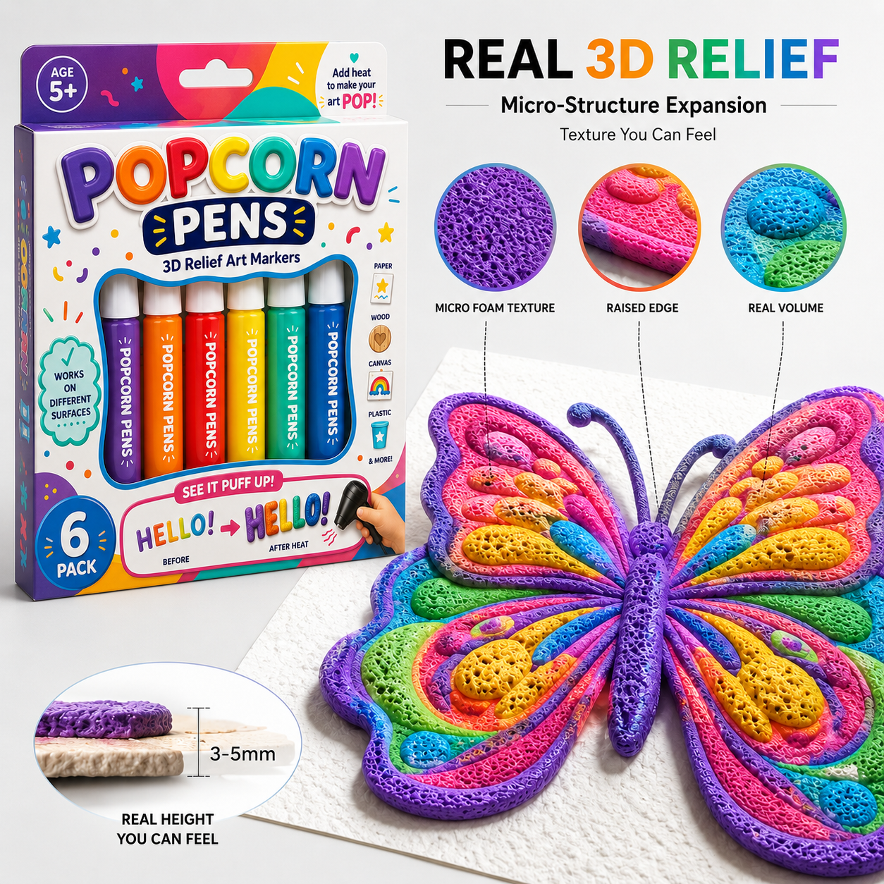 💡🖍️Save 50% by ordering today丨𝐁i𝐥𝐥𝐡𝐨𝐥® 3D Relief Art Pen – Turn Flat Drawings Into Touchable 3D Art🪄